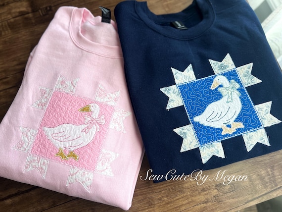 quilted goose sweater
