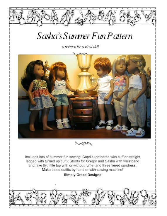 Kimono Pattern for the 16 in Sasha Doll ~ Simply Grace Designs