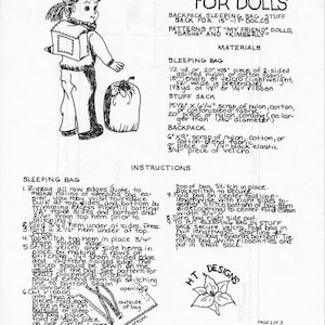 Camping Gear for Dolls - 15 - 17in dolls such as My Friend, Kimberly, and Sasha- PreOwned