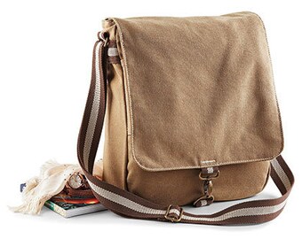 Vintage Canvas Messenger