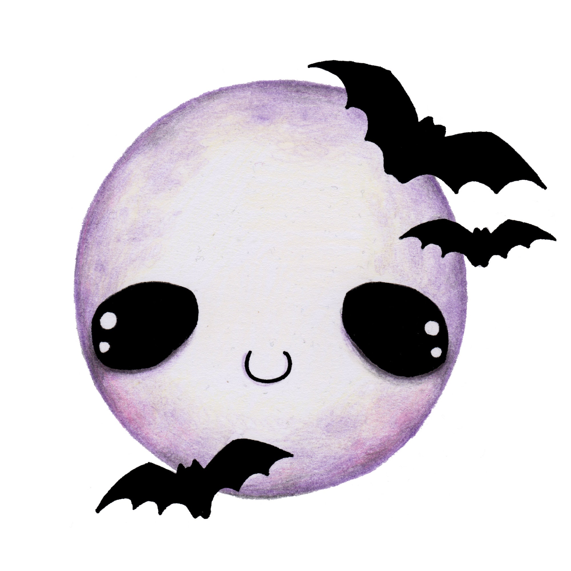 Moon Sticker - Etsy