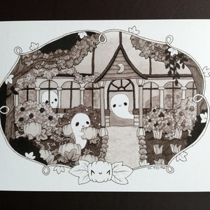 Haunted Greenhouse Art Print