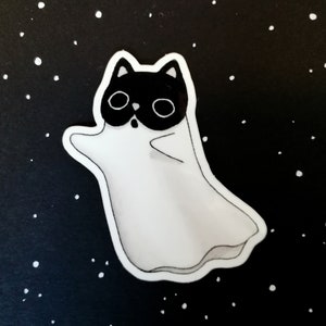 Fantôme dans un masque de chat Sticker