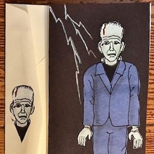Frankenstein’s Monster Halloween Card par Cherie