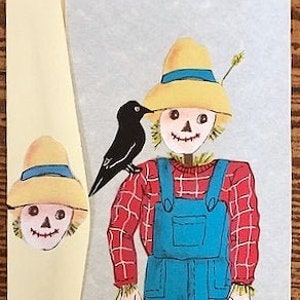 Carte de Thanksgiving épouvantail par Cherie