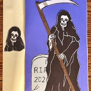 Ghoulish Grim Reaper Card par Cherie