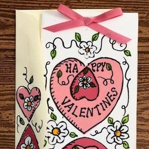 Dual Hearts Valentine’s Card par Cherie