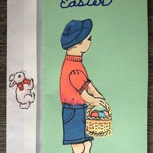 Carte de Pâques garçon par Cherie