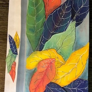 Bouquet de feuilles colorées Get Well Card par Cherie