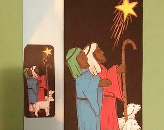 Silent Night Shepherds Card Reimagined by Cherie