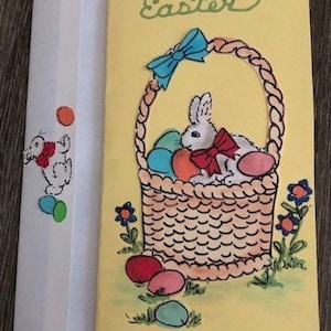 Carte Joyeuses Pâques panier par Cherie