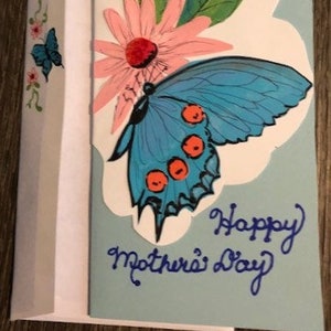 Blue Butterfly Mother’s Day Card par Cherie