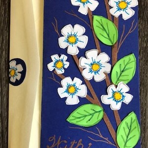 Carte de fleurs de sympathie par Cherie