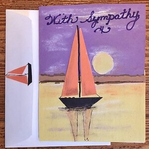 Carte de sympathie pour le voilier par Cherie