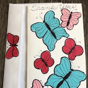 Merci papillons, carte de Cherie