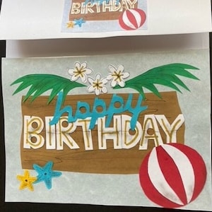 Summer Time Birthday Card by Cherie