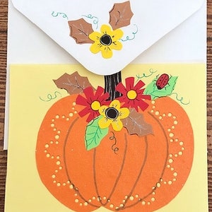 Harvest Pumpkin Thanksgiving Card par Cherie