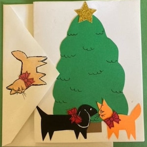 Carte de vœux Dacshund Christmas Series #5 par Cherie