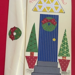 Carte de porte festive par Cherie