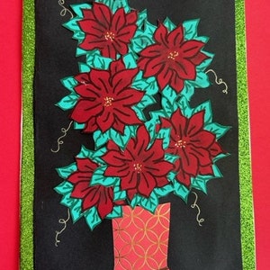 Belle carte bouquet de Noël par Cherie