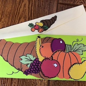 Carte Cornucopia de Thanksgiving par Cherie