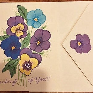 Carte Jolies pensées qui pensent à vous par Cherie