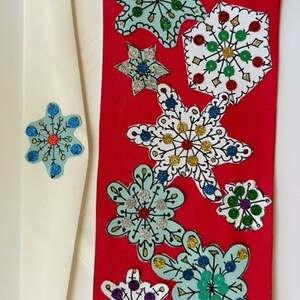Carte de flocons de neige scintillants par Cherie