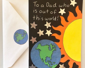 Out of This World Father's Day Card by Aileen