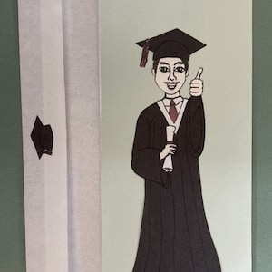 Carte de garçon de remise des diplômes par Aileen