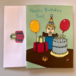 Carte d’anniversaire de fils par Aileen