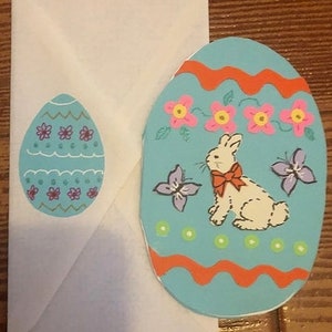 Carte Egguf de Pâques bleu par Cherie