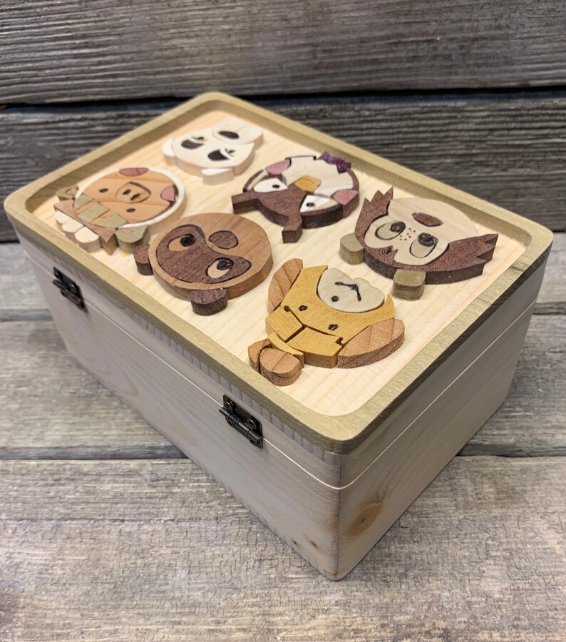 Animal crossing wooden box / animal crossing gift / keepsake Etsy