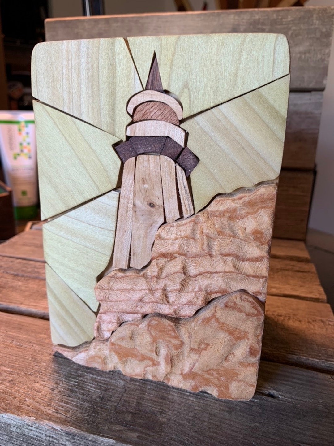 Lighthouse Wooden Box / Lighthouse Decor / Keepsake Box / - Etsy