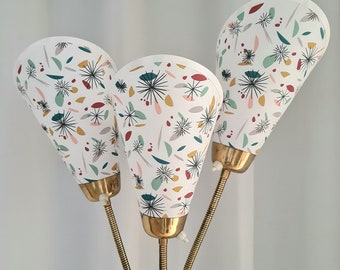 3 neue hochwertige Lampenschirme für original 50er Jahre Tütenlampen Design midcentury