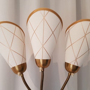 3 nieuwe hoogwaardige tasparaplu&#39;s voor originele jaren 50 taslamp Scandinavisch design mat glanzend metallic (crème) wit