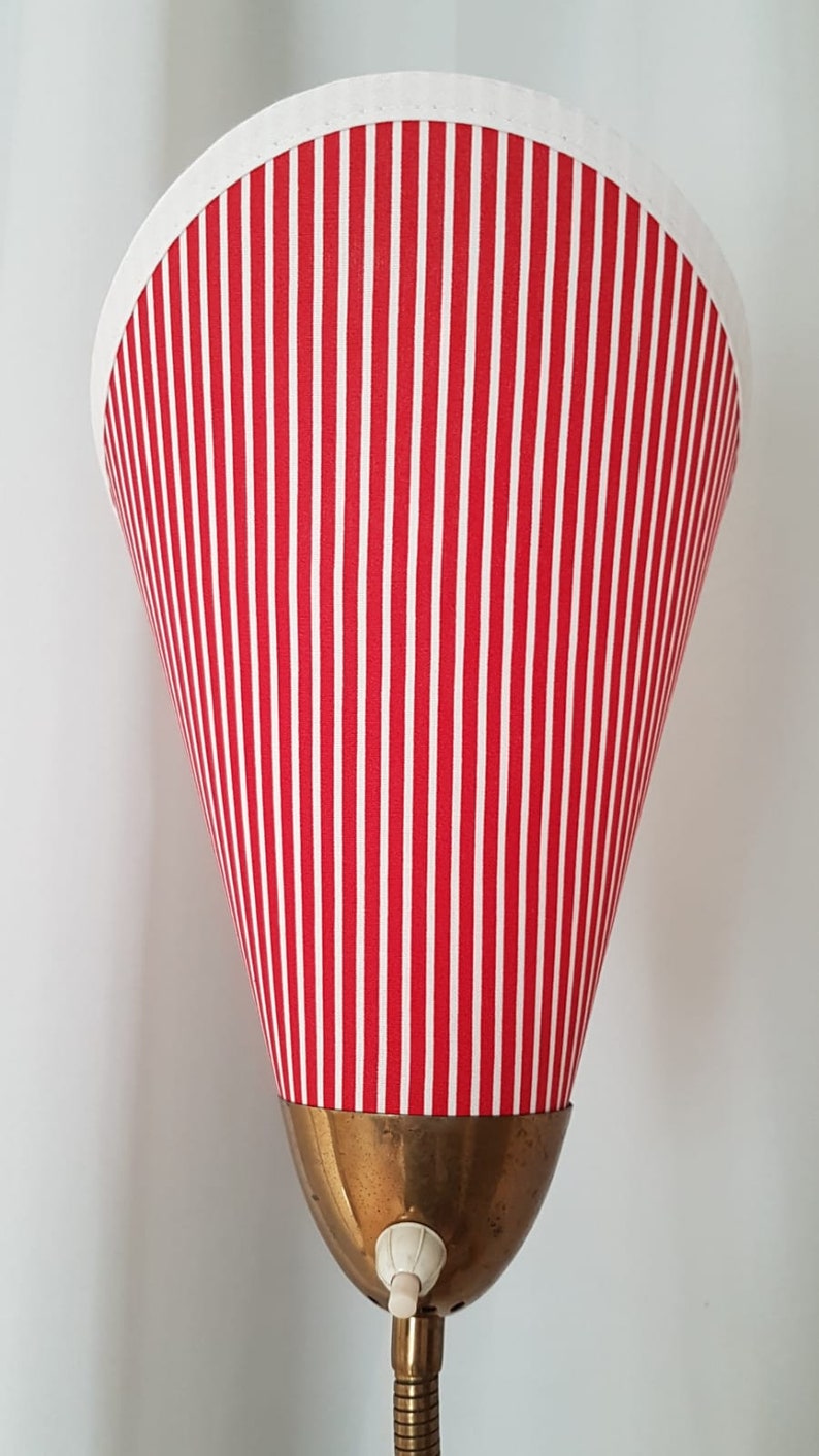 3 nouveaux abat-jours de haute qualité pour les lampes de sac originales des années 50 rayées en rouge / jaune / vert image 4