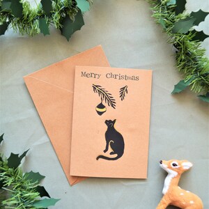 Carte de Noël imprimée à la main