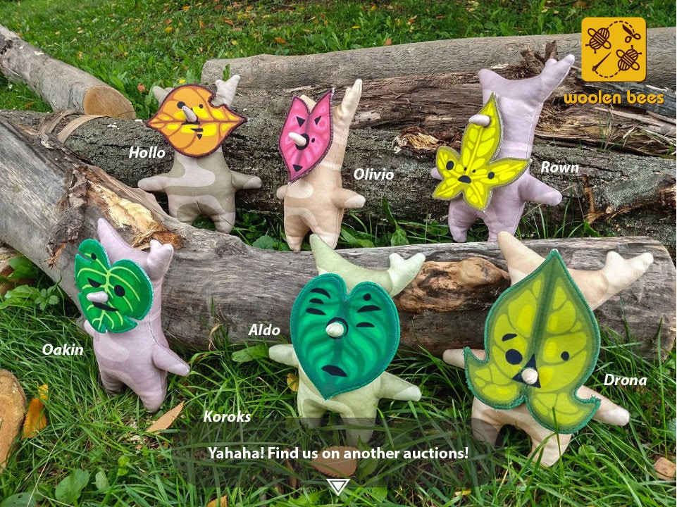 Korok Plush - Olivio - Inspirited the Legend of Zelda Series - Etsy