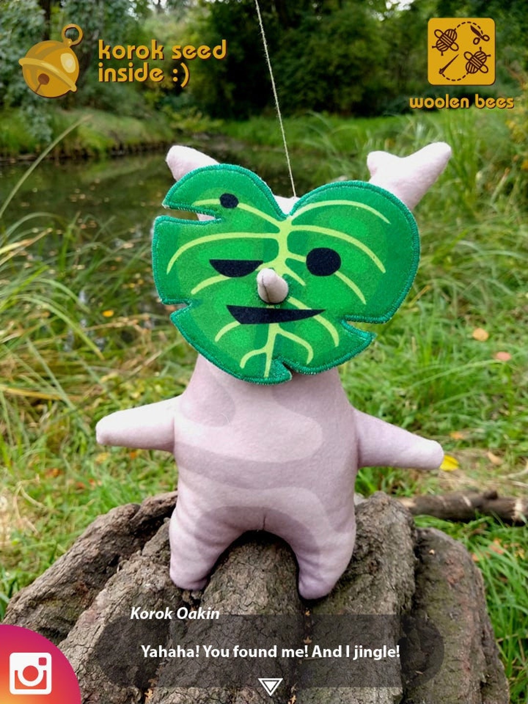 Makar Korok juguete de peluche para niños, juego de plantas suaves