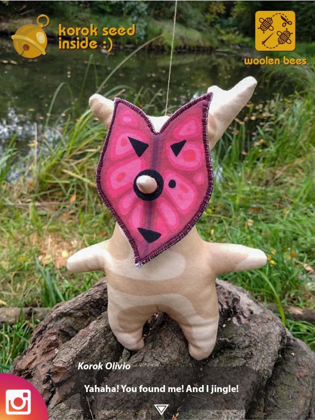 Korok Plush - Olivio - Inspirited the Legend of Zelda Series - Etsy