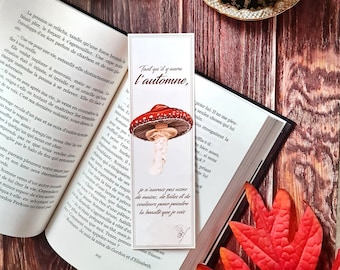 Mushroom bookmarks - Autumn/Winter collection - Mushroom bookmark - Autumn - Stationery - Stationery - Stationnery - Gift - 195x58 mm