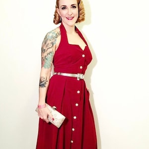 50s 50s velvet dress velvet dress