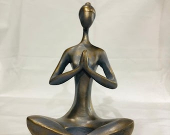 yoga woman statue