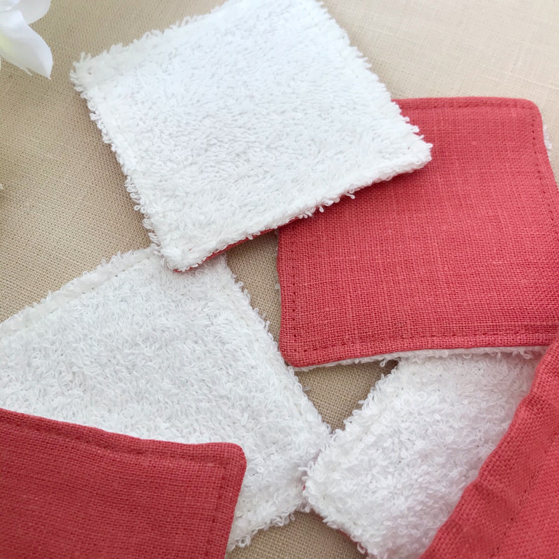 Reusable cotton rounds eye makeup remover pad Soft natural Etsy