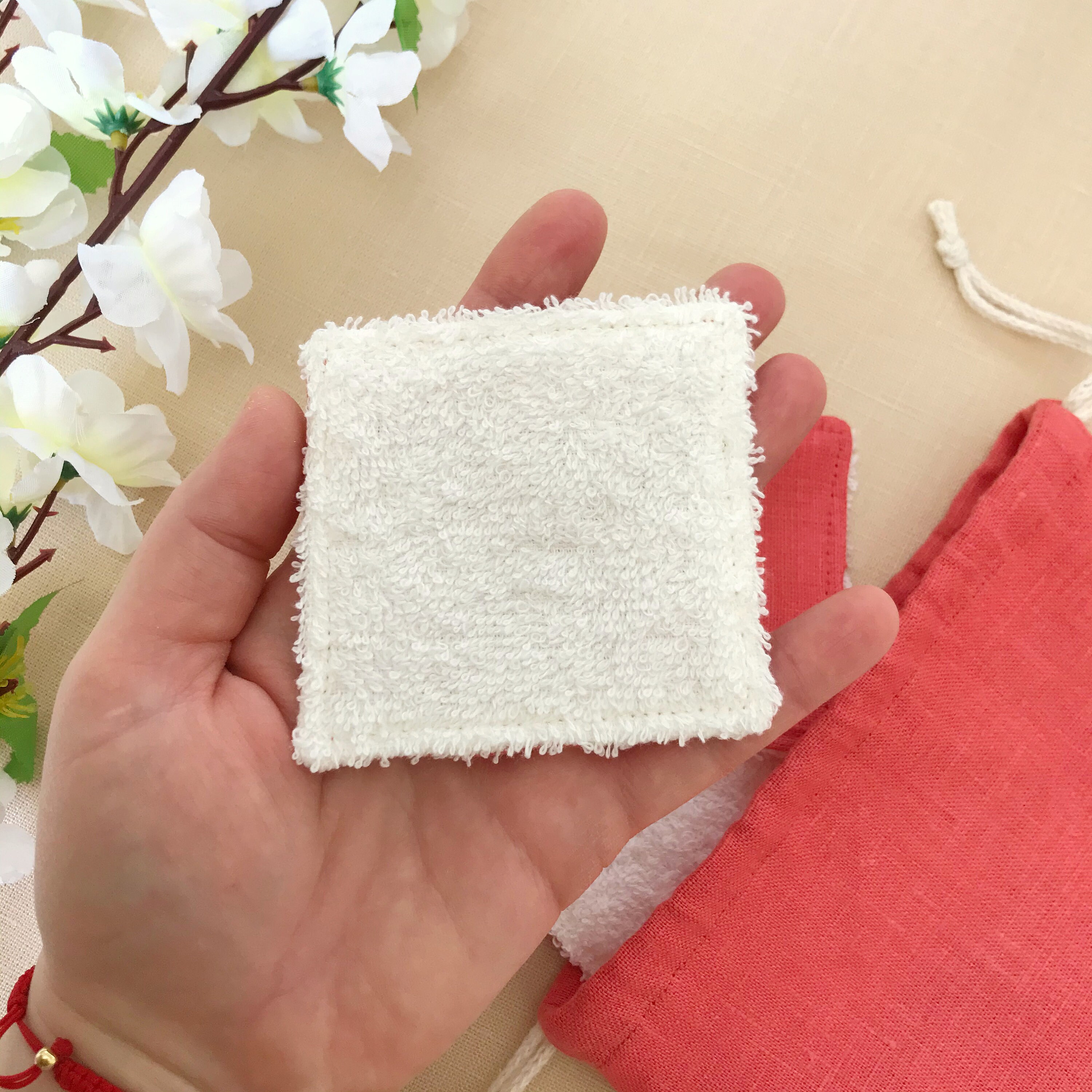 Reusable cotton rounds eye makeup remover pad Soft natural Etsy