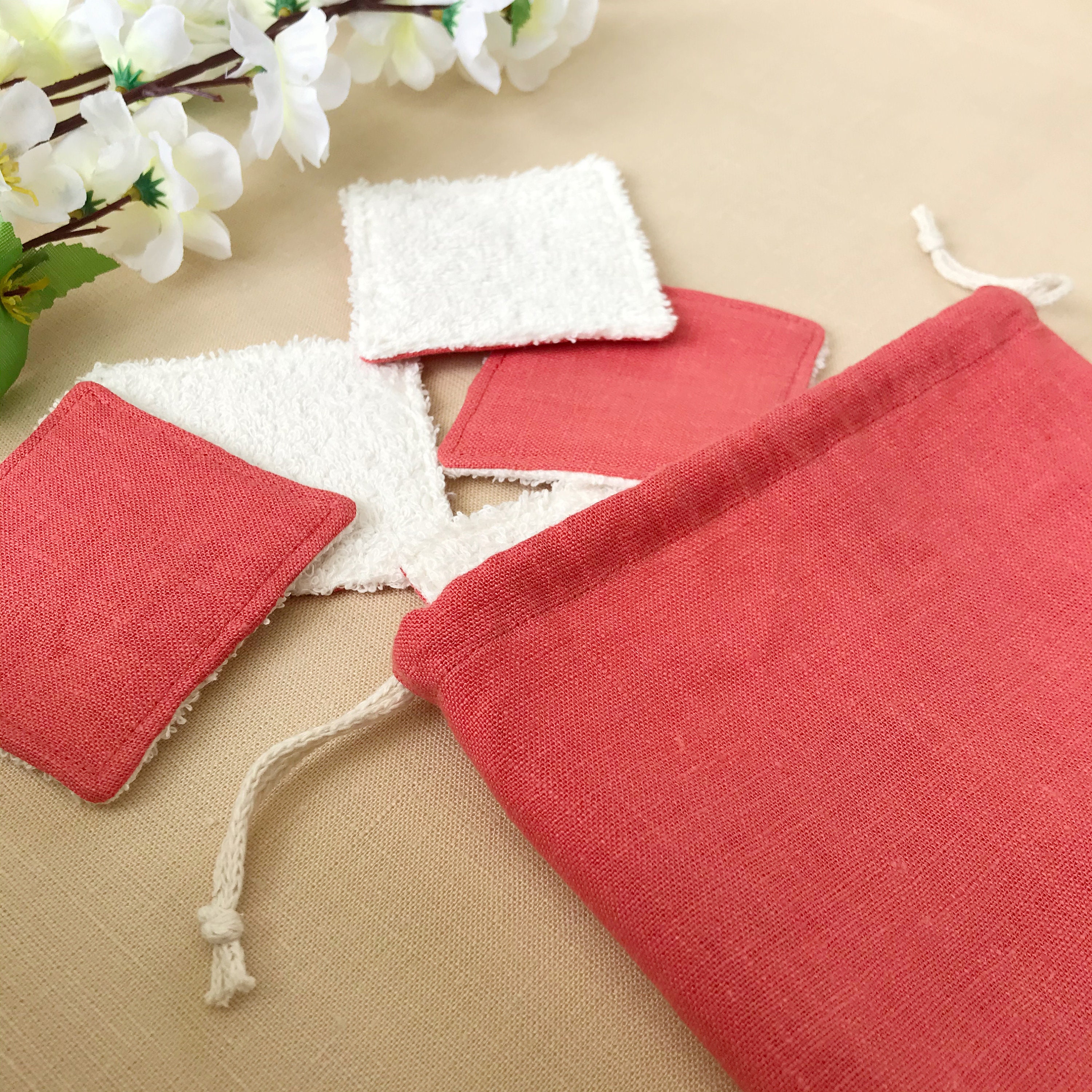 Reusable cotton rounds eye makeup remover pad Soft natural Etsy