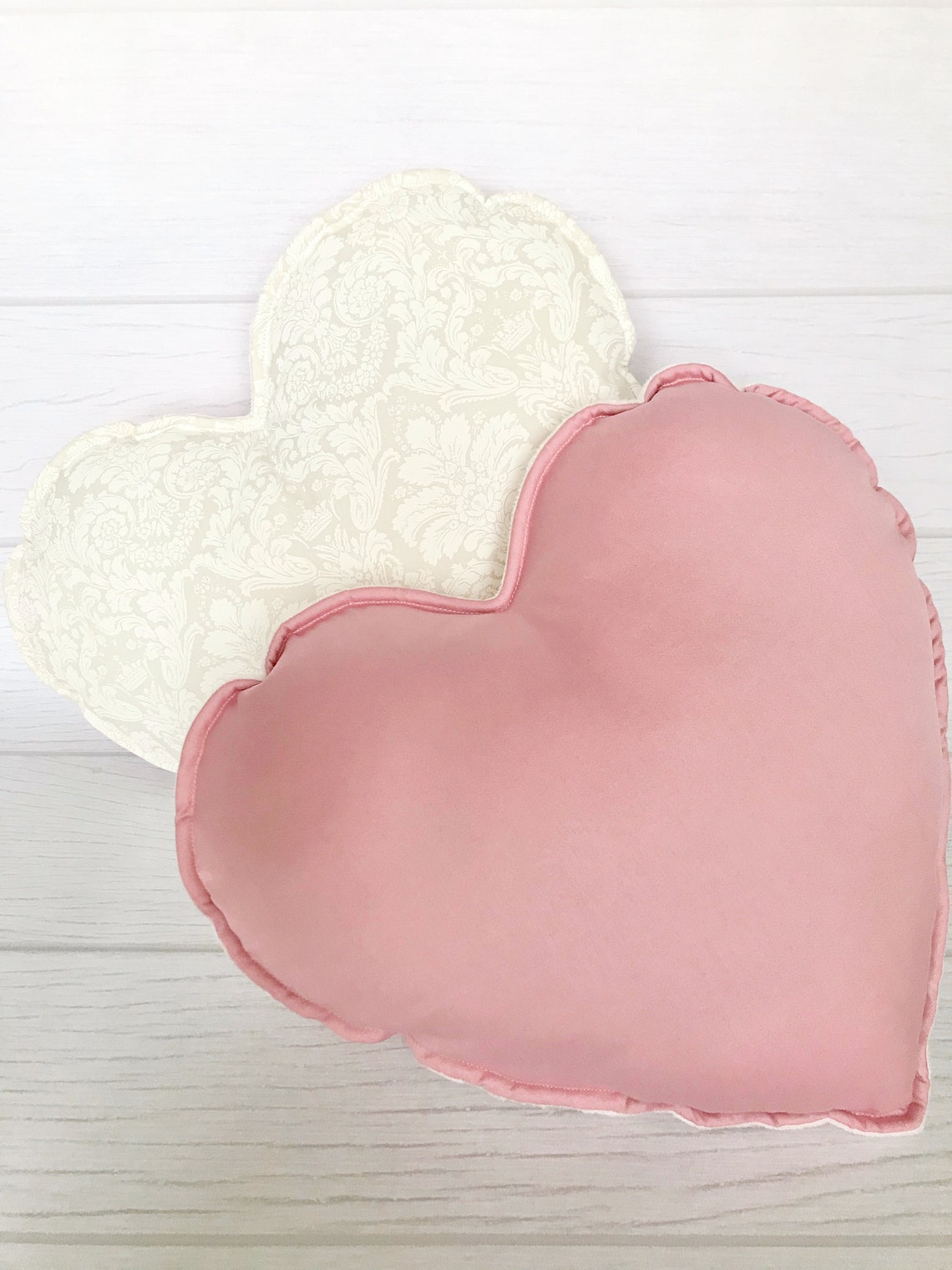 Decorative heart pillow set of 2 Valentines day gift for Etsy