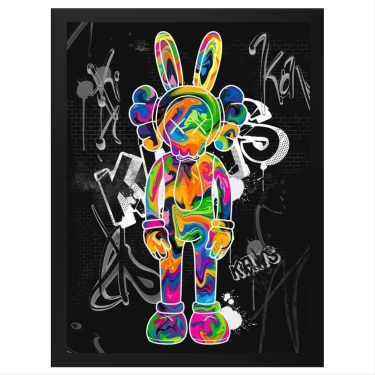 KAWS Art Print Download – High-resolution Pop Art Poster, Urban