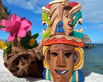 Mexican Masks Wood Art - Artesania Mexicana 8-inch