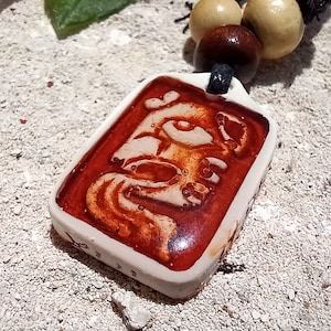 Pingente de signo do zodíaco de joias de calendário maia, arte indígena "Xul" - 19 de novembro a 9 de dezembro